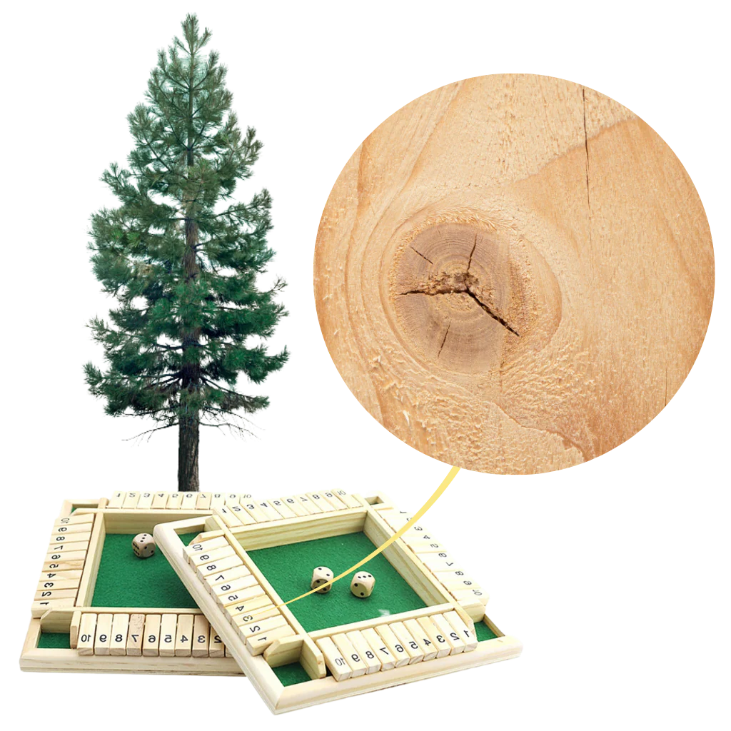 Classic Pine Dice Challenge for Family Fun