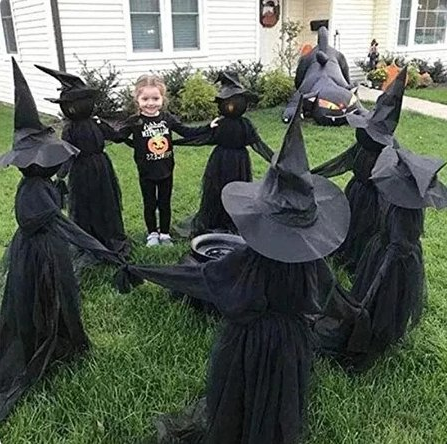 Illuminated Enchanted Witch Garden Stake - Halloween Decor