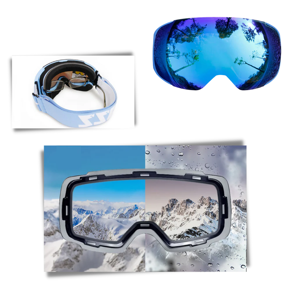 Ultimate Snow Sports Goggles with Dual Lens Set