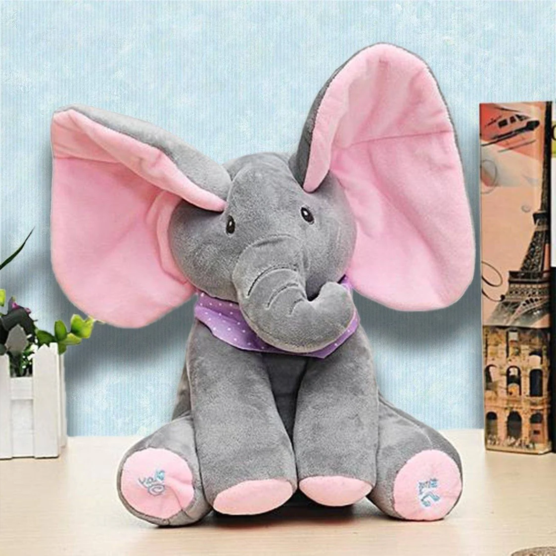 CuddleBuddy Interactive Elephant Plush Toy