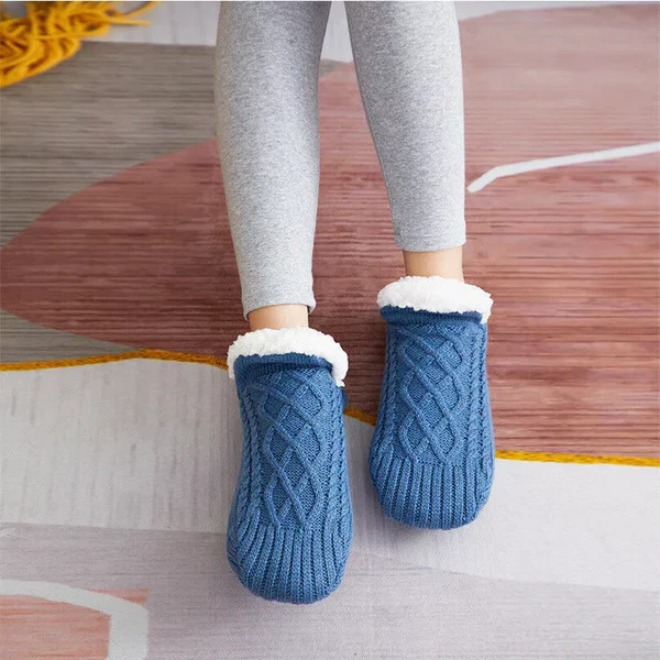 Cozy Grip Socks for Women - Fleece-Lined Indoor Comfort