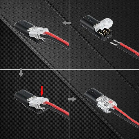Secure Push-in Wire Connectors with Locking Mechanism