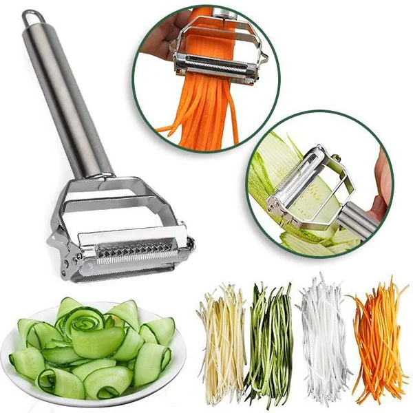 Effortless Vegetable Slicer with Dual Blades