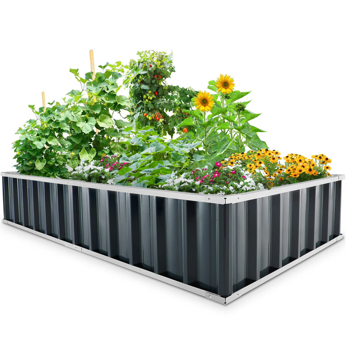 Elevated Garden Box for Flowers and Vegetables