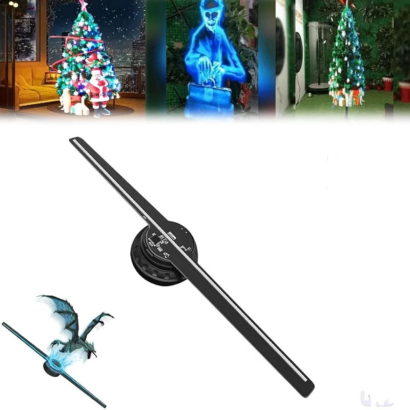 Dynamic 3D Holographic Projection Fan