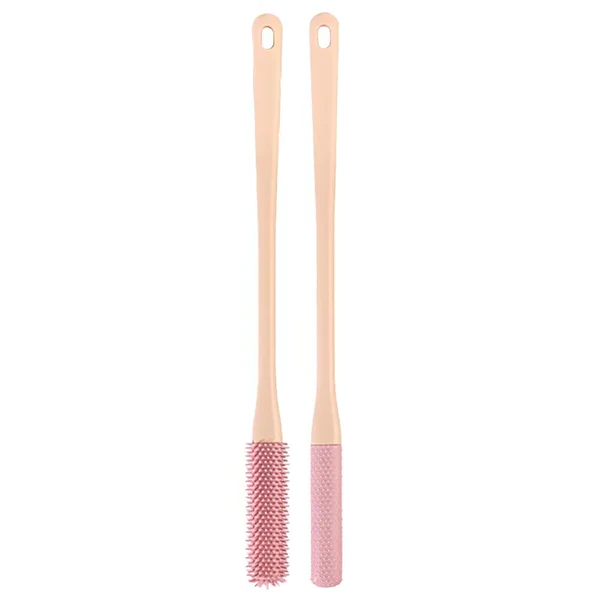 Precision Foot Care Brush Set with Long Handle - Gray