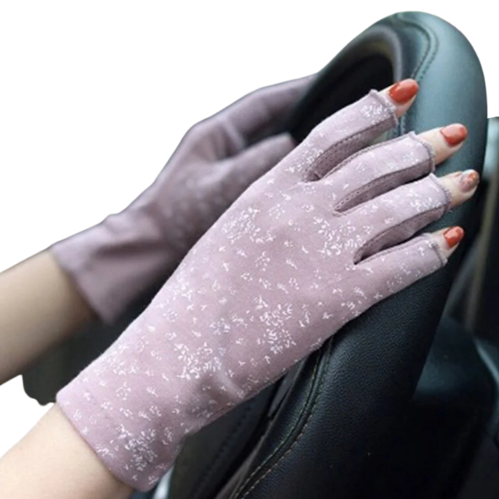 Chic UV-Resistant Cotton Handwear