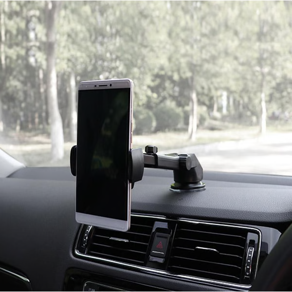Adjustable Car Phone Holder with Retractable Arm