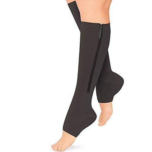 Zippered Supportive Compression Socks for Enhanced Comfort 20-30 mmHg