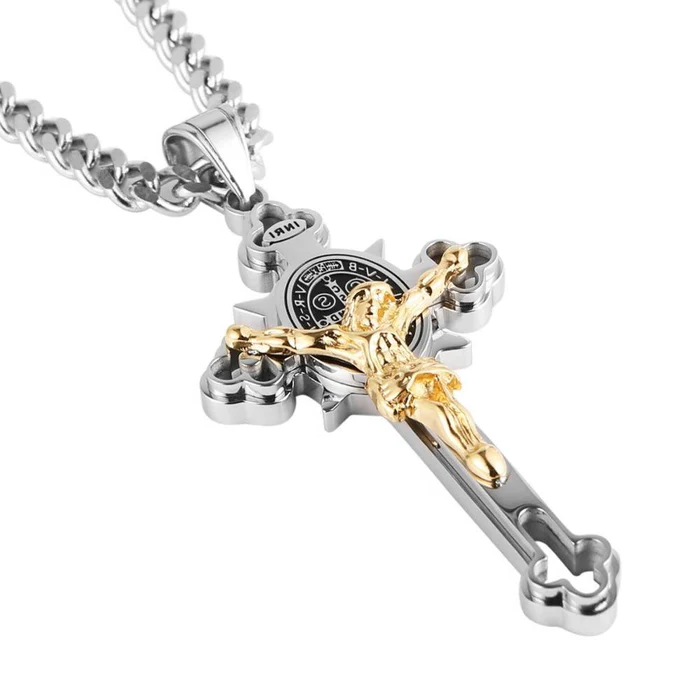 Heritage Cross Medallion Necklace