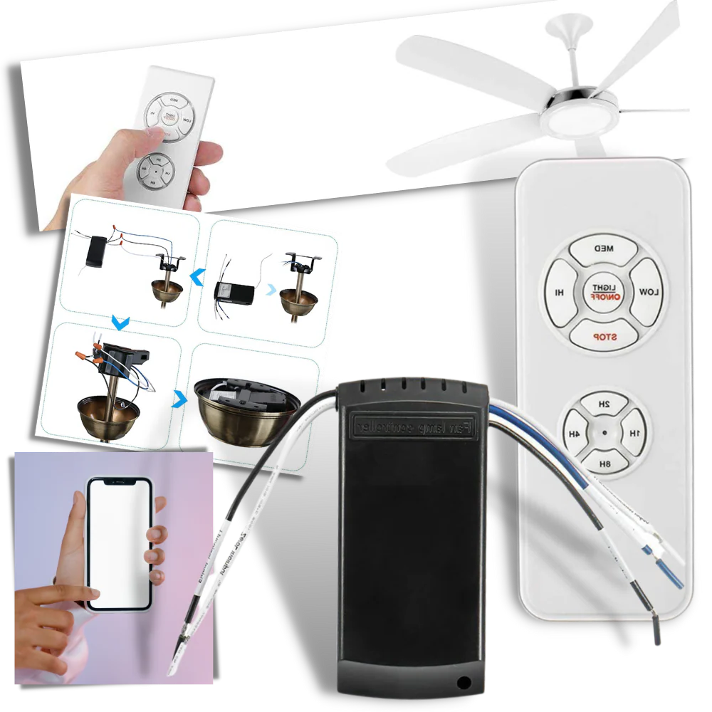 Smart Multi-Function Fan & Light Remote Control