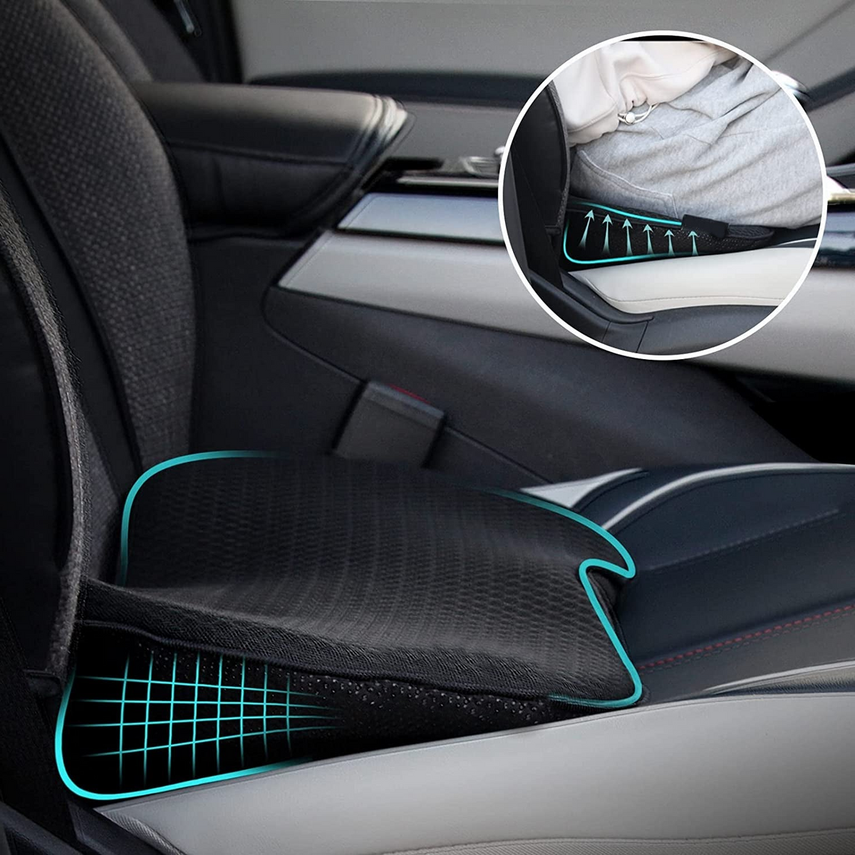 Premium Car Seat Elevation Cushion for Comfort and Support