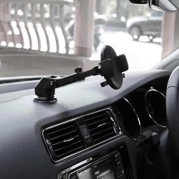 Adjustable Car Phone Holder with Retractable Arm