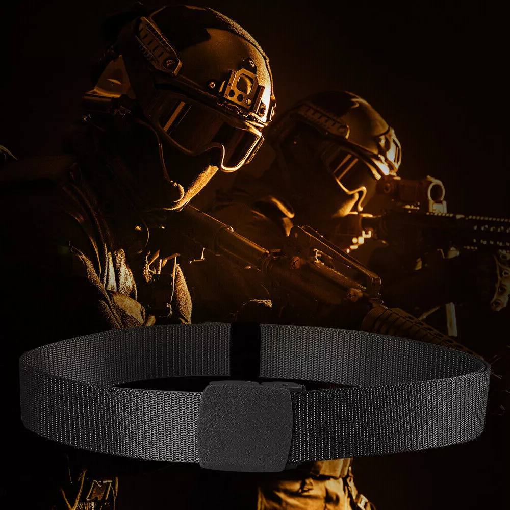 Durable Adjustable Canvas Belts for Outdoor & Tactical Use