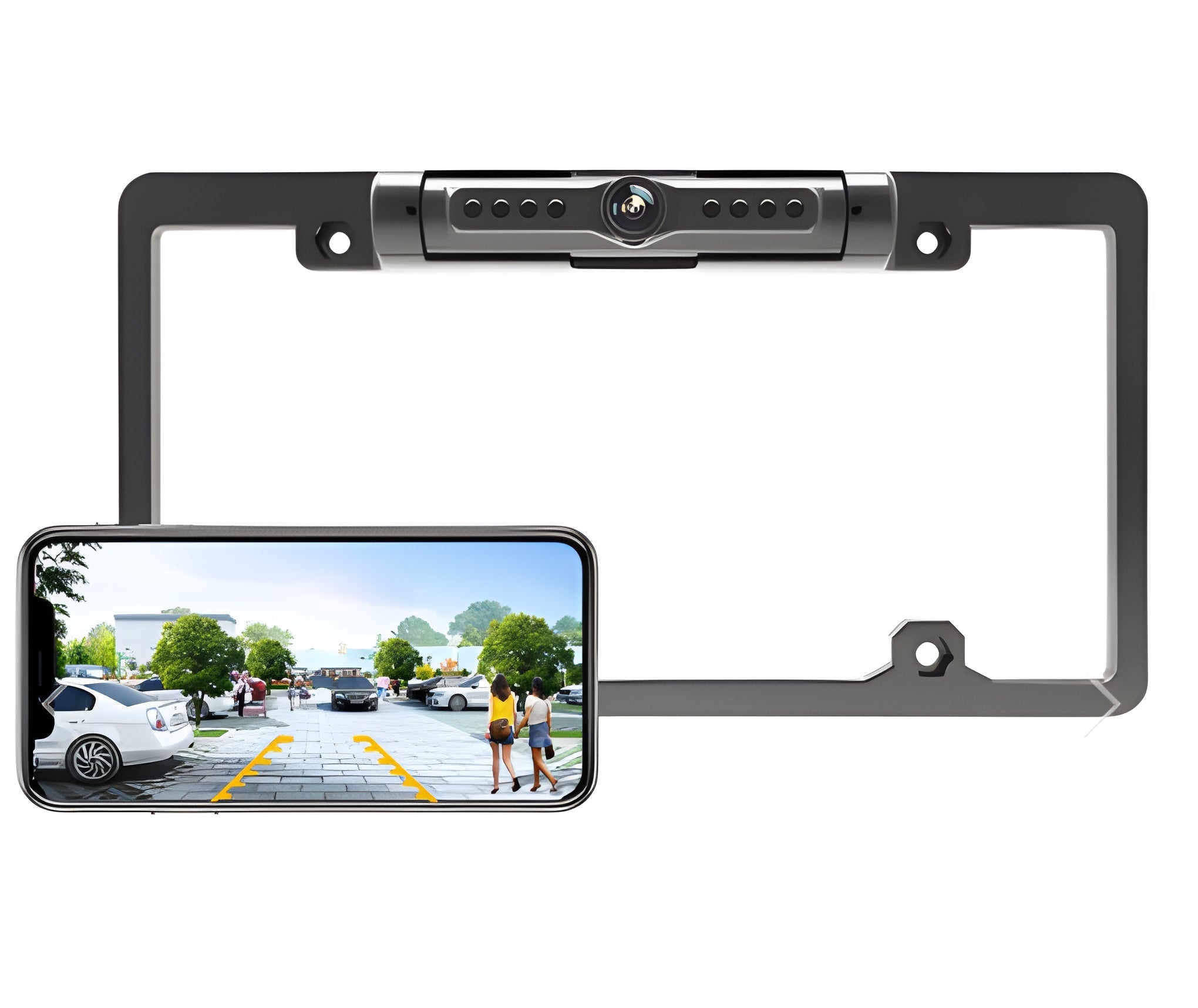 Smart License Plate Rearview Camera System