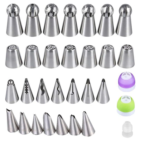 Deluxe Piping Nozzle Set for Cake Decorating