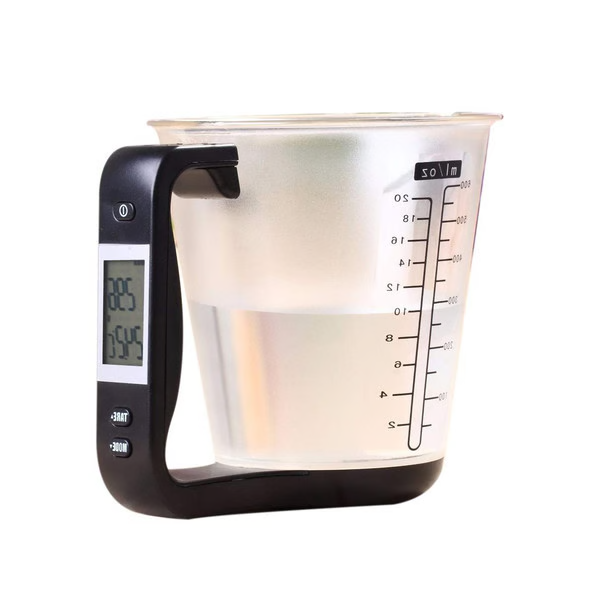 All-in-One Digital Measuring Cup with Scale & Thermometer