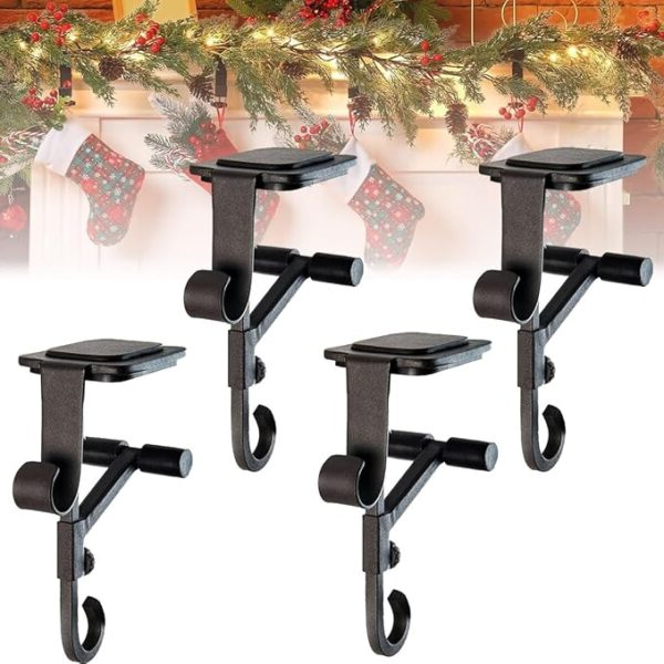 Sturdy 2-in-1 Holiday Decor Hangers for Mantels