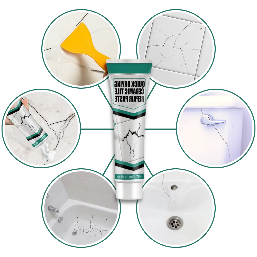 Tile Restoration Paste Kit for Repairing Cracks and Chips