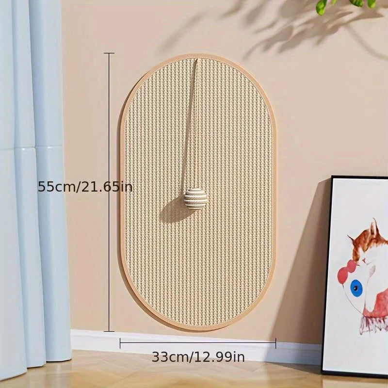 Multi-Functional Wall-Mounted Cat Scratch Station