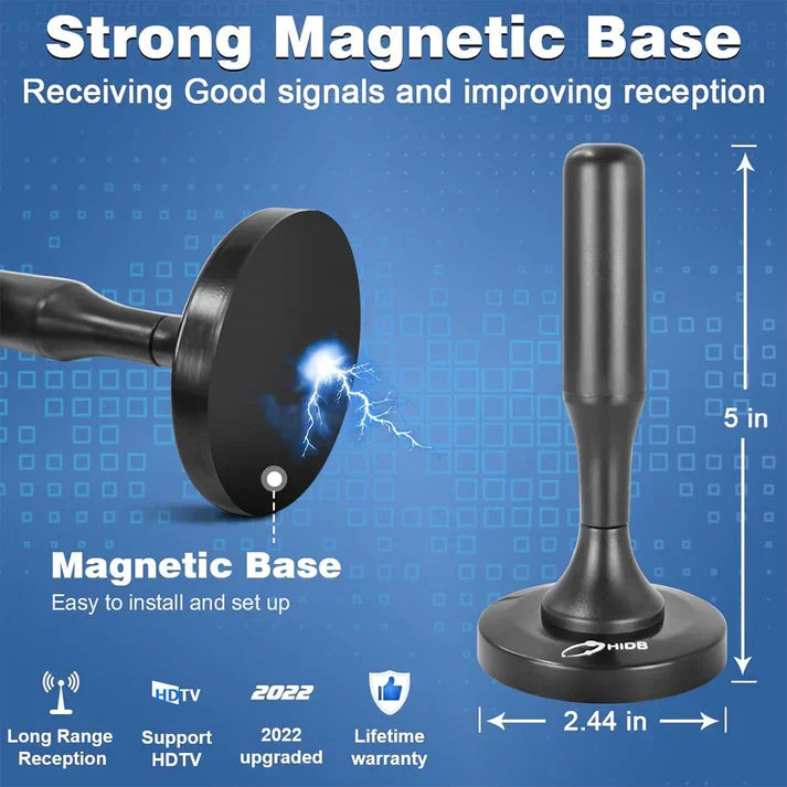 Ultra Clear 4K Digital Antenna with Magnetic Base