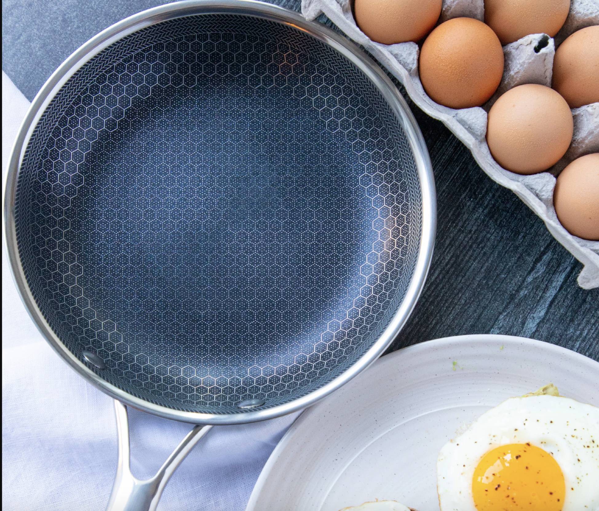 Non-Stick Pixel Technology Stainless Steel Frying Pan