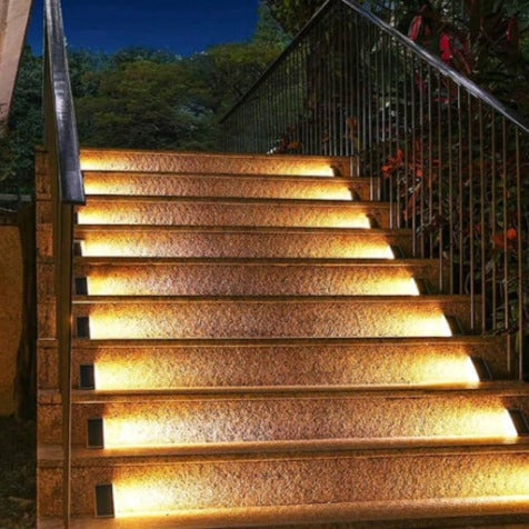 LED Solar-Powered Step Lights