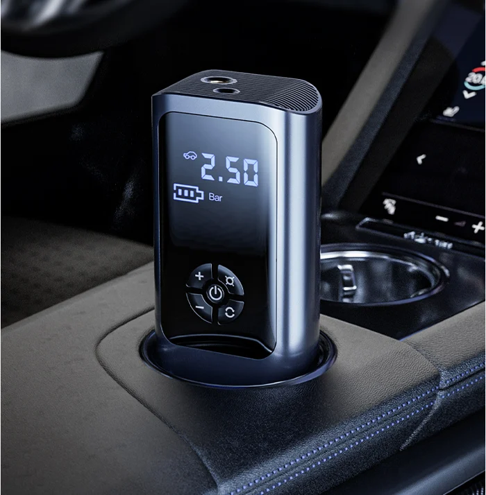 Versatile 12V Tire Air Pump – Rechargeable & Plug-In Options