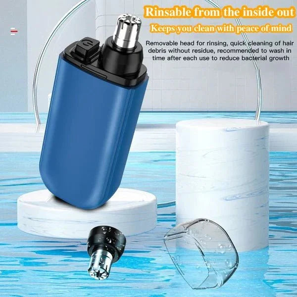 Compact Rechargeable Nose Hair Groomer - Effortless Precision Anywhere