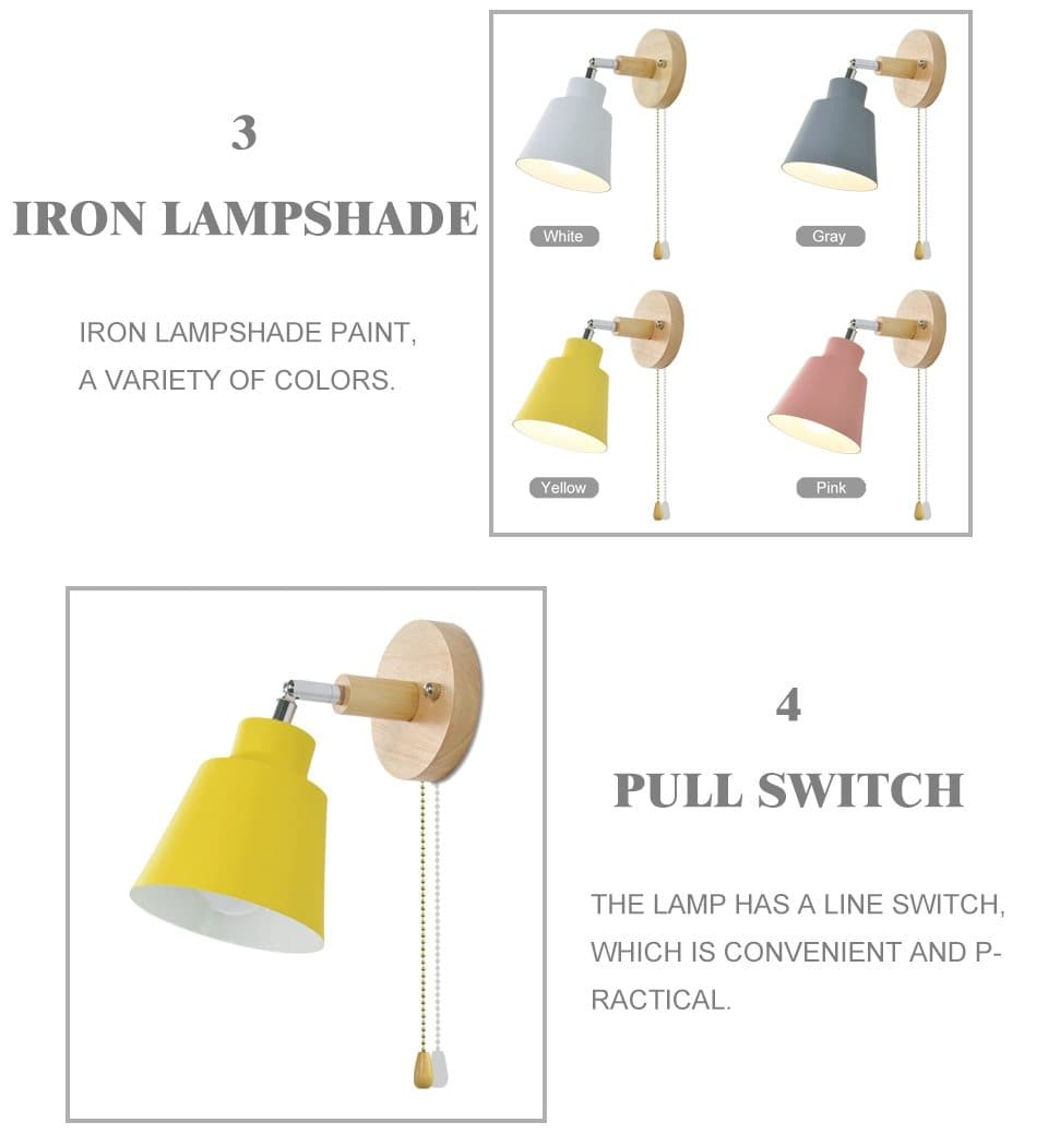 TwistGlow Pull Switch Wall Lamp