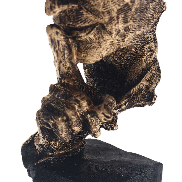 Modern Gold Abstract Art Sculpture