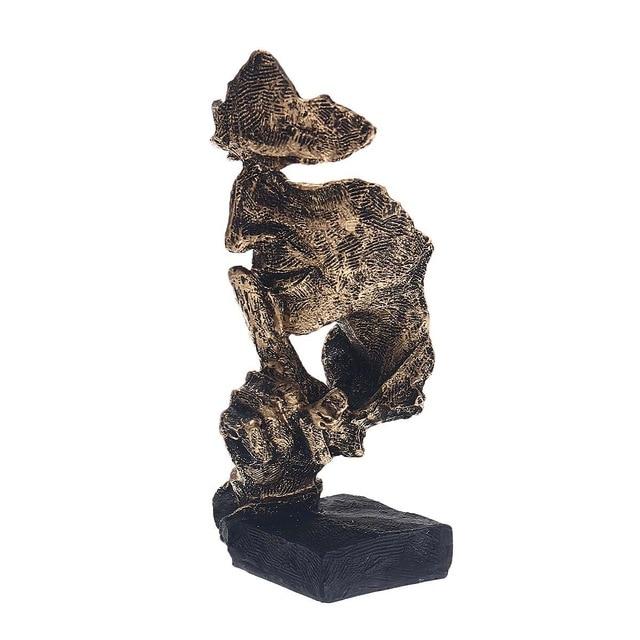 Modern Gold Abstract Art Sculpture