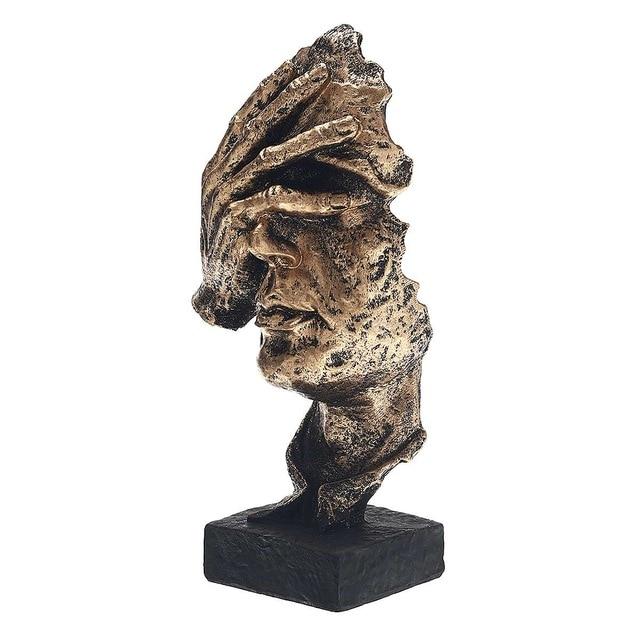Modern Gold Abstract Art Sculpture