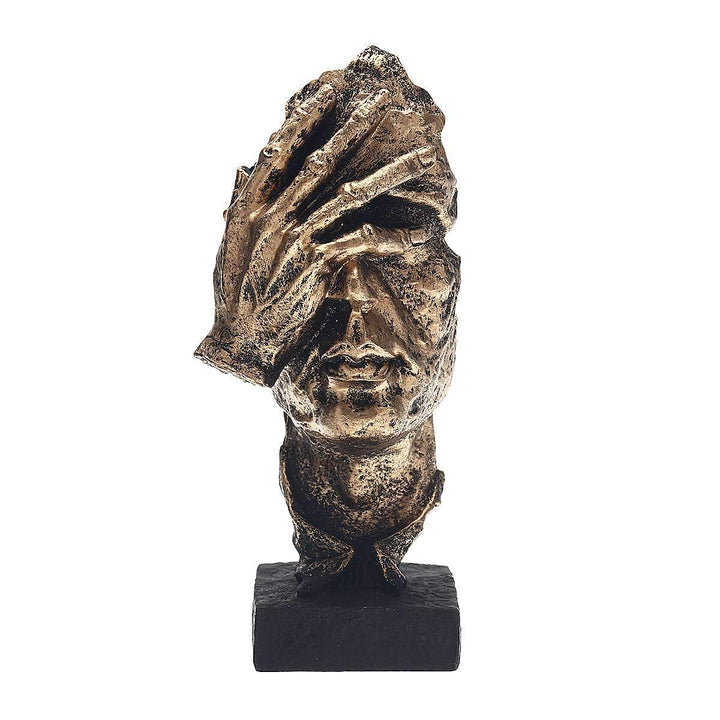 Modern Gold Abstract Art Sculpture
