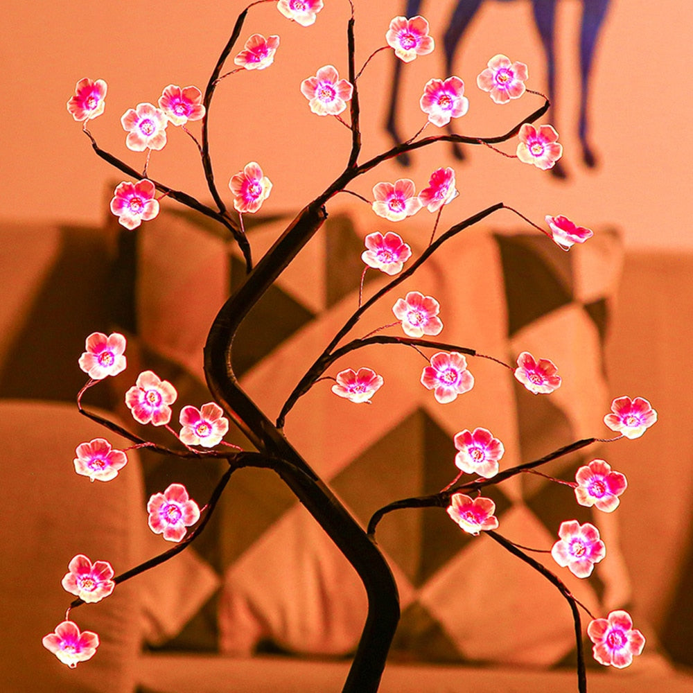 Light-Up Plum Blossom Decorative Tree