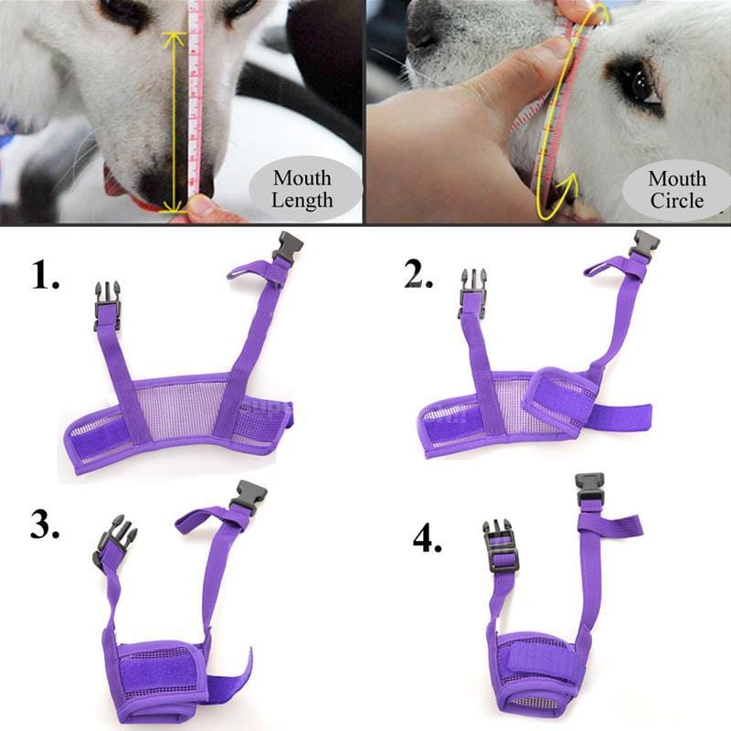 Comfort-Fit Adjustable Canine Muzzle for Safe Walks