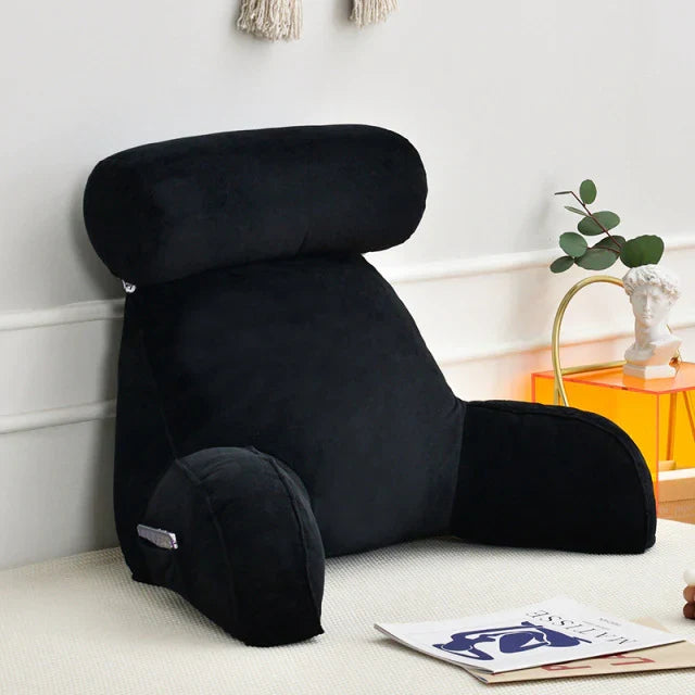 Comfort-Enhanced Reading Pillow with Supportive Arms