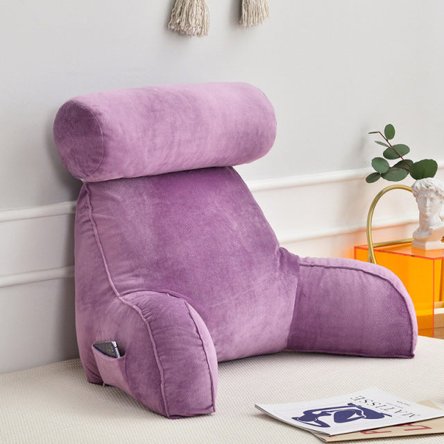 Ultimate Comfort Back Support Pillow with Adjustable Headrest