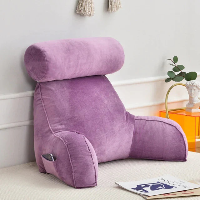 Comfort-Enhanced Reading Pillow with Supportive Arms