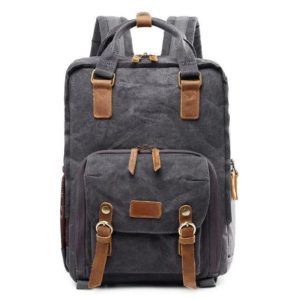 Durable Waterproof Canvas Camera Carrier Backpack