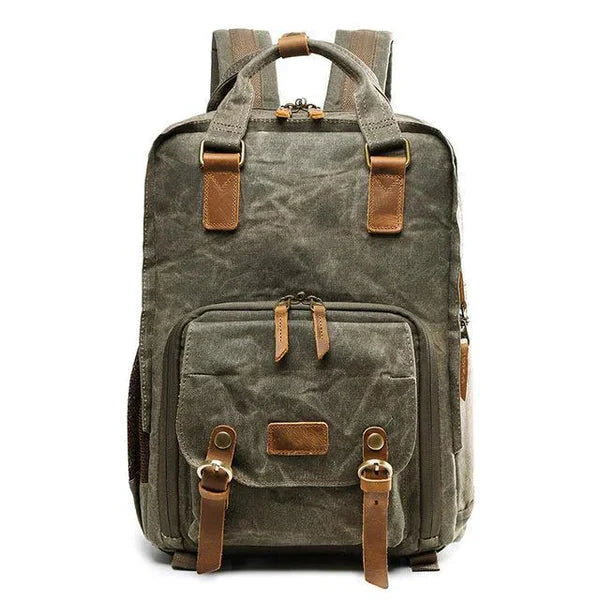 Durable Waterproof Canvas Camera Carrier Backpack