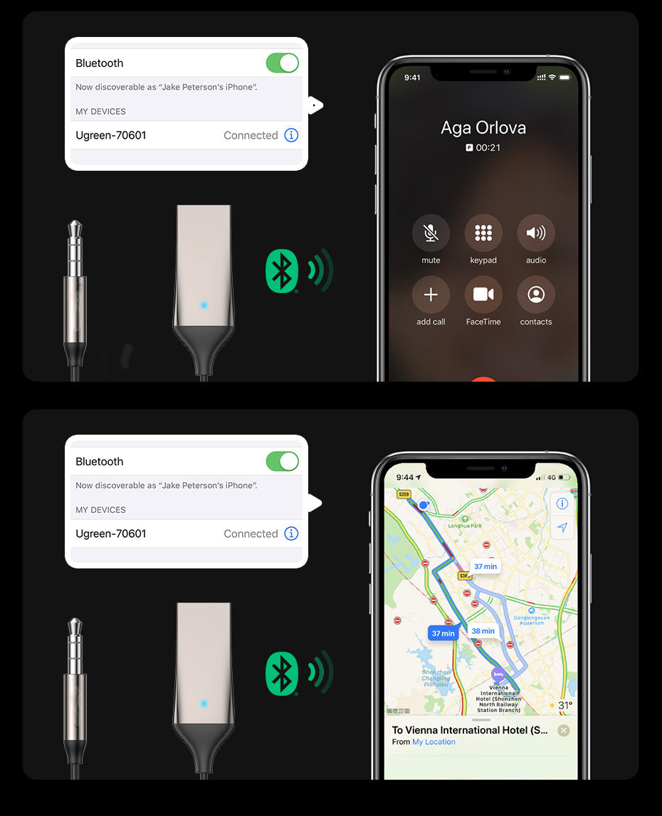 Wireless Music Streaming Adapter for Car Audio