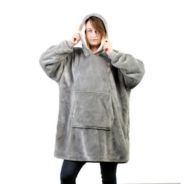 Cozy Wrap Hoodie - Plush Fleece Comfort