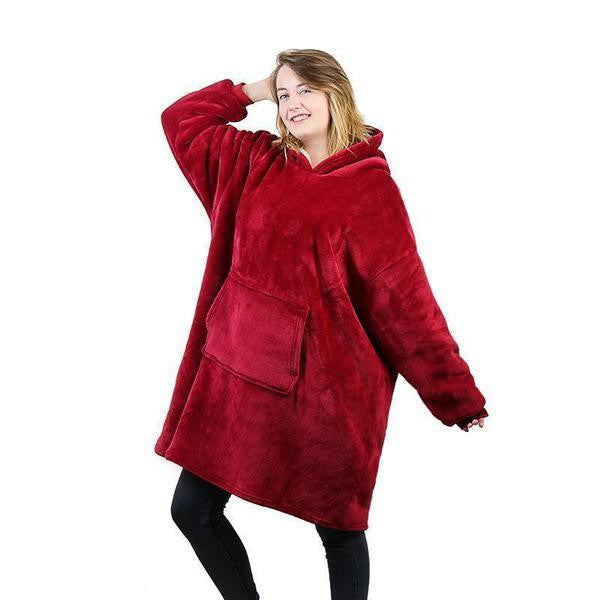 Cozy Wrap Hoodie - Plush Fleece Comfort