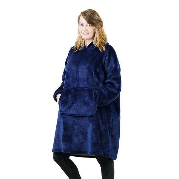 Cozy Wrap Hoodie - Plush Fleece Comfort