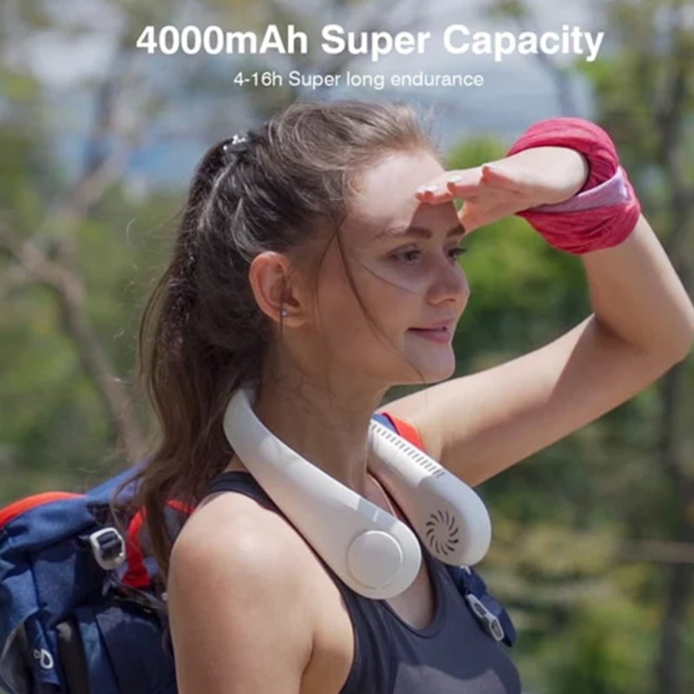 Hands-Free Personal Cooling Neck Fan - Rechargeable & Lightweight