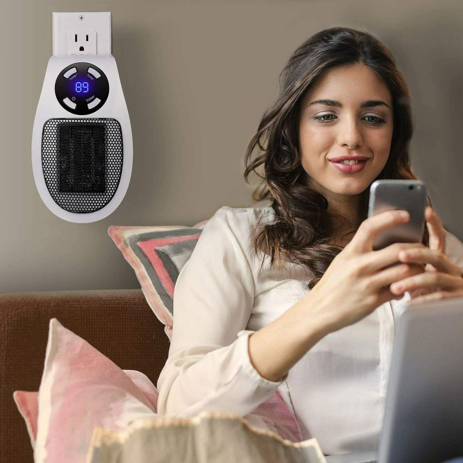 Compact Electric Personal Space Heater for Instant Warmth