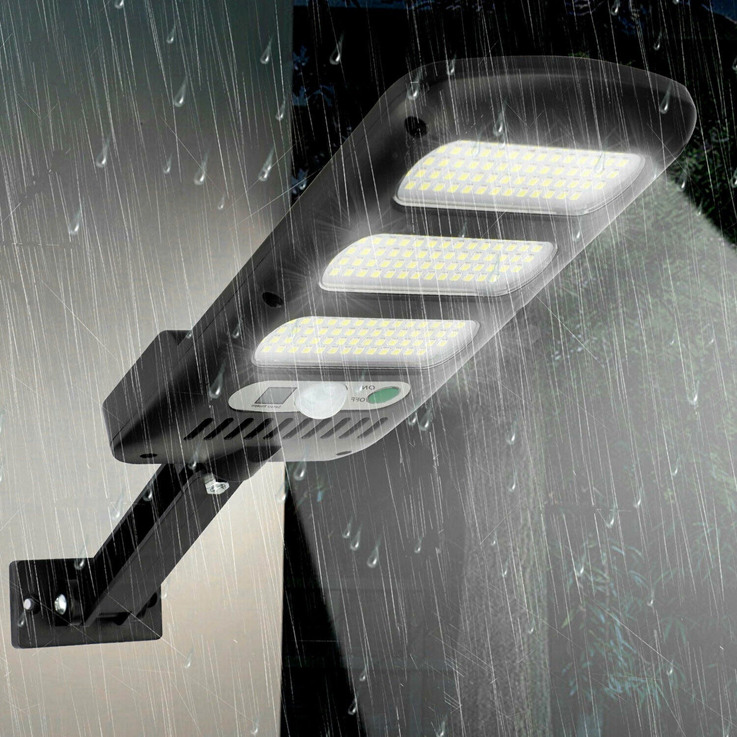 BrightGuard Solar Outdoor Driveway Light with Motion Sensor