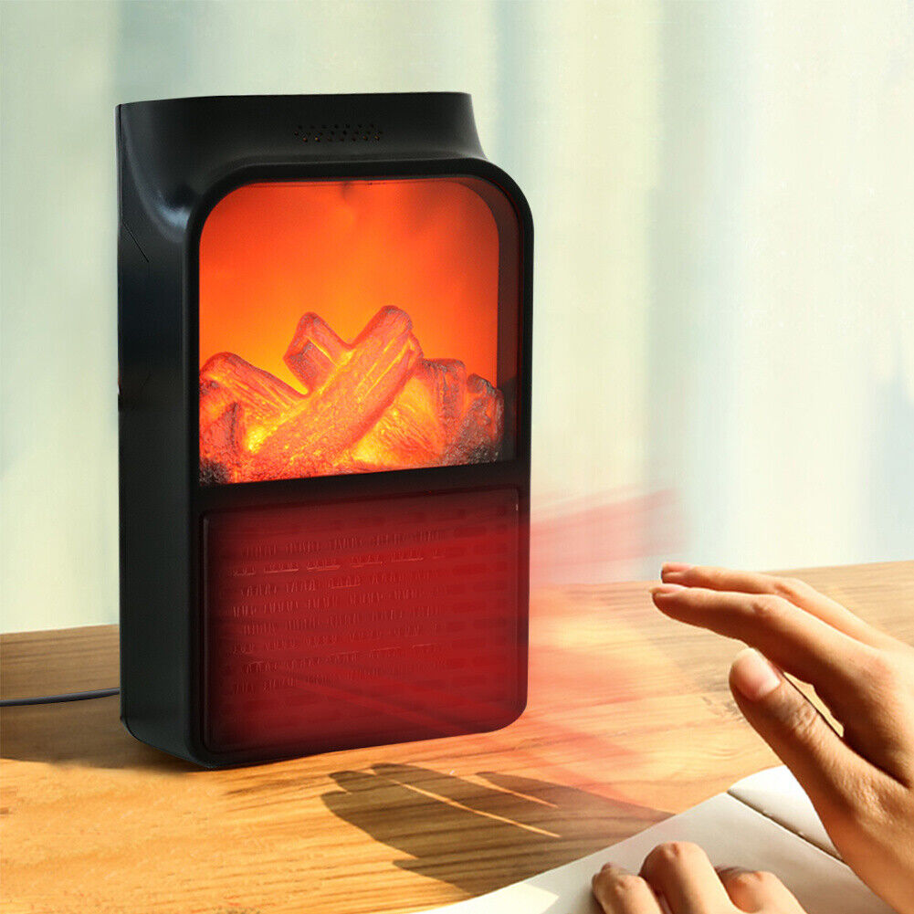 Compact 900W Electric Space Heater with Remote Control