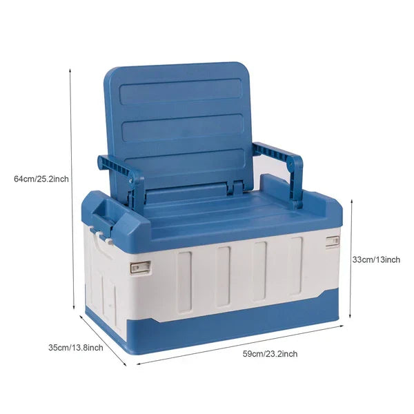 Versatile Collapsible Storage Box for Indoor and Outdoor Use